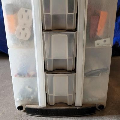 STANLEY X-Large Tool Organizer filled with Light Switches, Nails, Screws & More