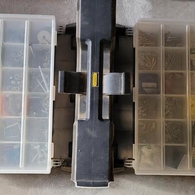 STANLEY X-Large Tool Organizer filled with Light Switches, Nails, Screws & More