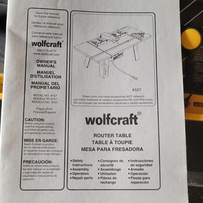 Wolfcraft Router Table