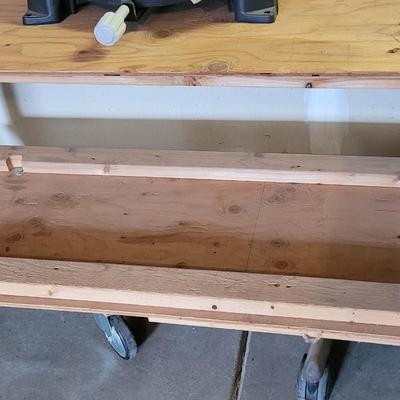 Homemade Rolling Bench Cart