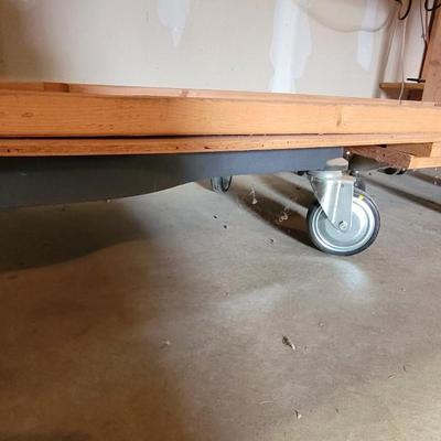 Homemade Rolling Bench Cart