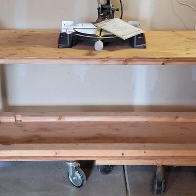 Homemade Rolling Bench Cart