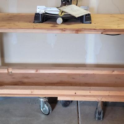 Homemade Rolling Bench Cart