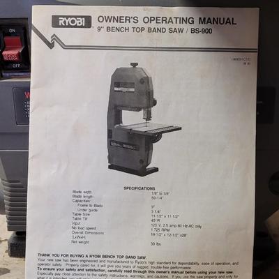 Ryobi 9" Band Saw