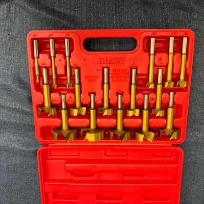 lot 1094 Mastergrip 16 Pc. Forstner Drill Bit Set and Case 480082