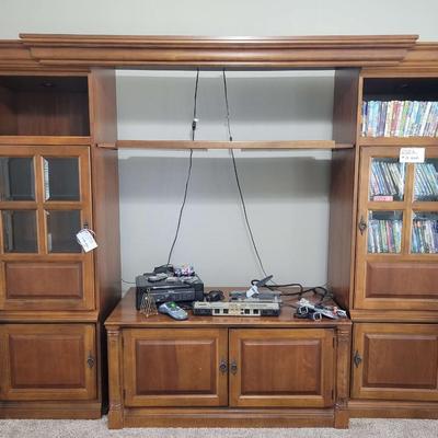 Entertainment center, printer, power cord (DVDs not included)