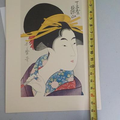 Original Japanese Wood Block Print 9 x 14 (not a Preproduction)