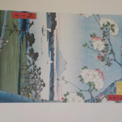 Japanese Original Wood Block Print/ Japan 14 x 9, not repro.