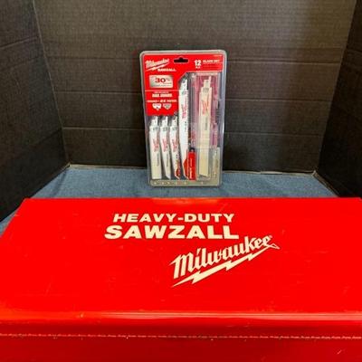 lot 1105 heavy duty sawzall with blade set