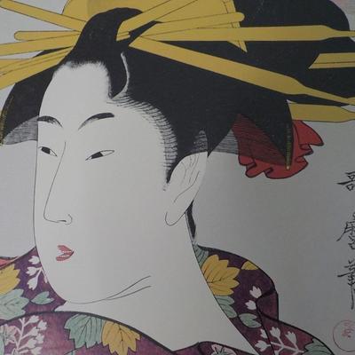 Original Japanese Wood Block prints of Japan's Master pieces. 14 x 9.