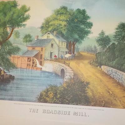 2 Original and real " Currier & Ives " prints of classic's.