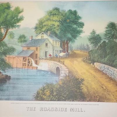 2 Original and real " Currier & Ives " prints of classic's.