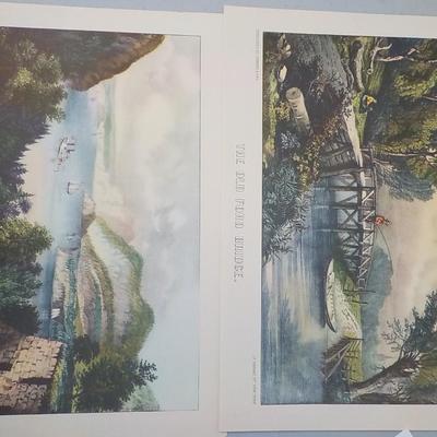 2 Currier & Ives prints from famous paintings.