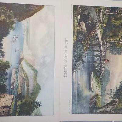 2 Currier & Ives prints from famous paintings.