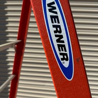 Lot 885, Werner, 8 foot fiberglass ladder