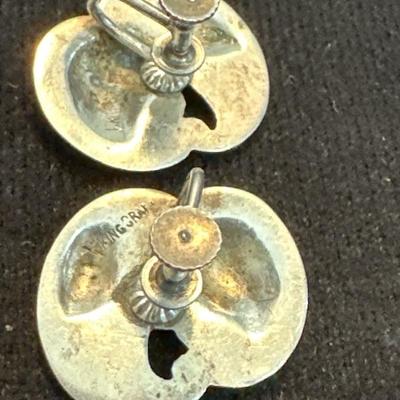 Lot 1021 sterling bracelet and earrings