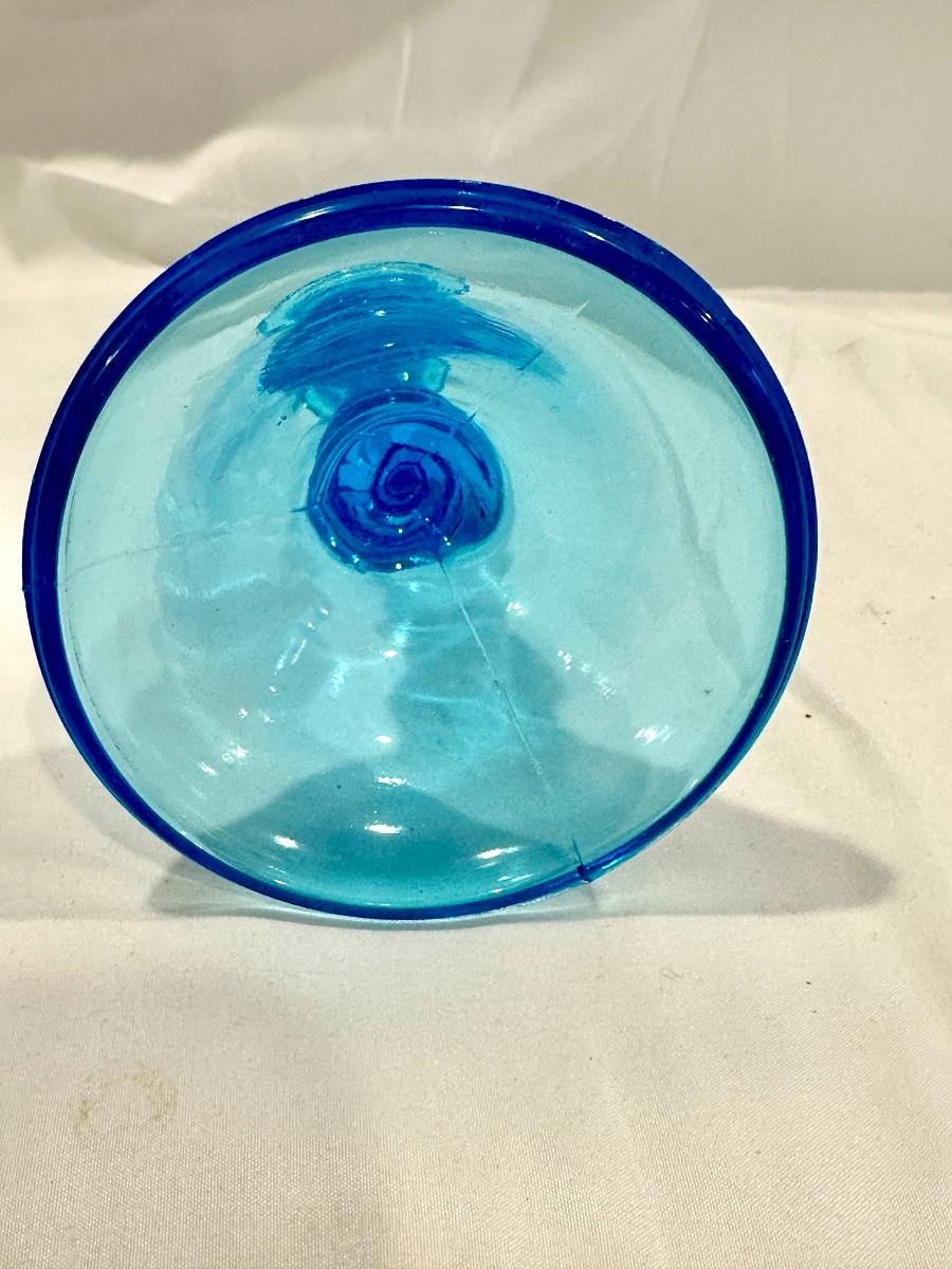 Antique 1920 S Blue Uranium Vaseline Glass Tiffin 66