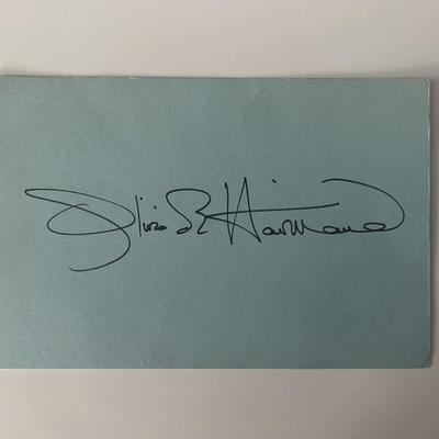 Olivia de Havilland original signature