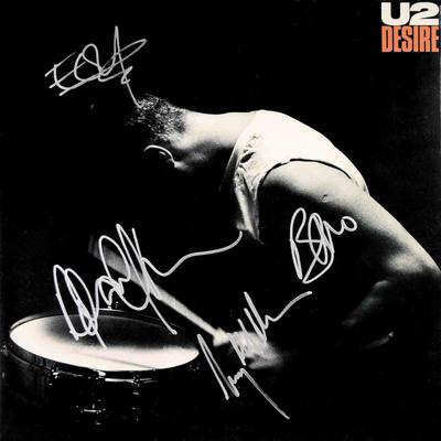 U2 signed Desire album