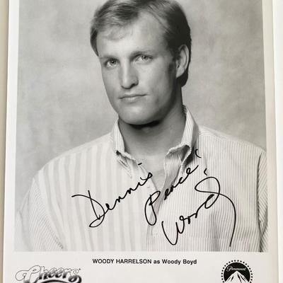 Cheers Woody Harrelson signed photo