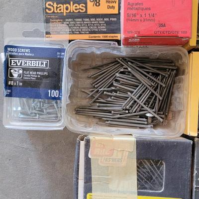 Nails, Screws, and Staples lot