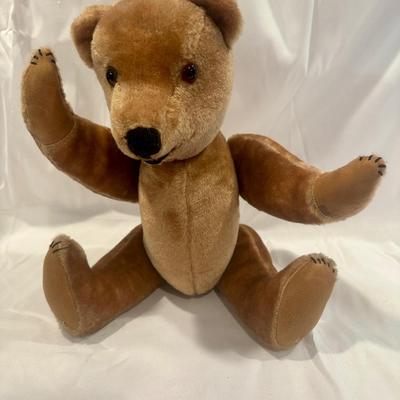 1980's Handmade Teddy Bear - Signed