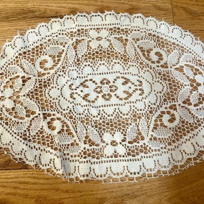 Vintage Crocheted Lace Place Mats - 7 Total