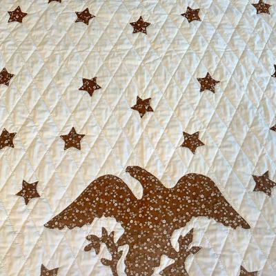 Vintage Bicentennial Handmade Quilt - Signed
