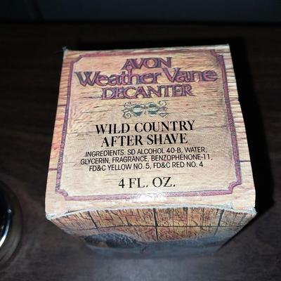 VINTAGE BUCKING BRONCO AFTER SHAVE-WILD COUNTRY AFTER SHAVE AND REVOLVER