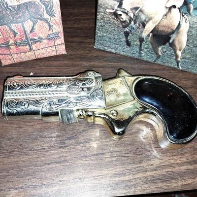 VINTAGE BUCKING BRONCO AFTER SHAVE-WILD COUNTRY AFTER SHAVE AND REVOLVER