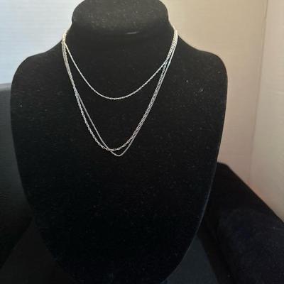 Lot 1038 sterling chains