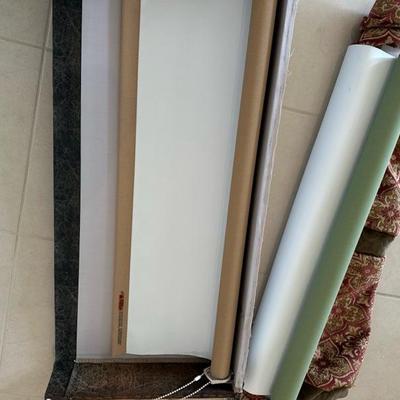 Lot 225 Two cornices with rolldown shades