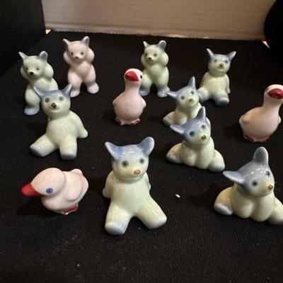 Lot 1052 porcelain miniature figurines