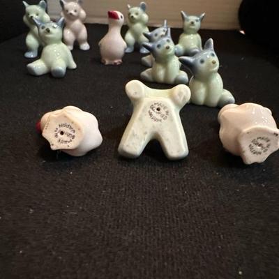 Lot 1052 porcelain miniature figurines