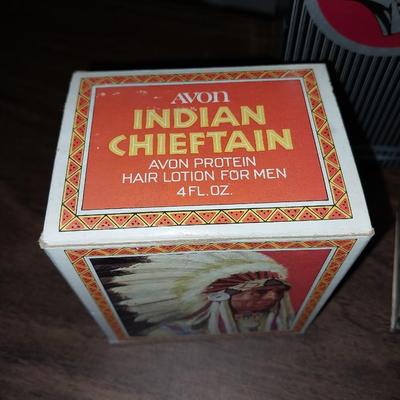 VINTAGE INDIAN CHIEF HAIR LOTION-SKATERS WALTZ "CHARISMA' COLOGNE-FIRST BUFFALO NICKEL-