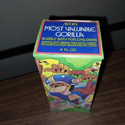 VINTAGE ROLLING ROLLER SKATE "ZANY" COLOGNE-GORILLA BUBBLE BATH-BARBER SHOP BRUSH