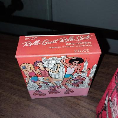 VINTAGE ROLLING ROLLER SKATE "ZANY" COLOGNE-GORILLA BUBBLE BATH-BARBER SHOP BRUSH