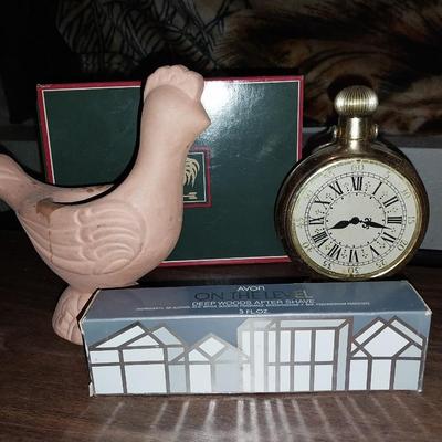 VINTAGE COLLECTION FOR HIM-ALARM CLOCK-PARTRIDGE-ON THE LEVEL AFTER SHAVE-MORE