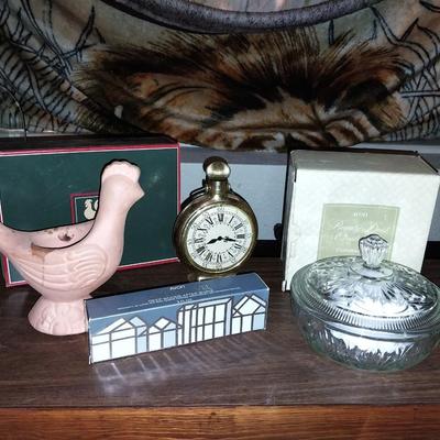 VINTAGE COLLECTION FOR HIM-ALARM CLOCK-PARTRIDGE-ON THE LEVEL AFTER SHAVE-MORE