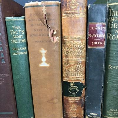 LOT 2D: Antique Books - Anne Hollingsworth Wharton's English Ancestral Homes of Noted Americans, Arthur Ransome Bohemia in London & More