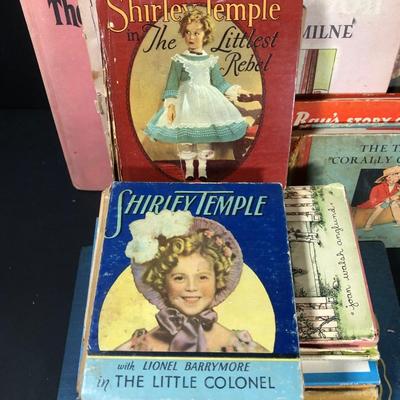 LOT 10D: Vintage Children's Books - Shirley Temple, Beatrix Potter, A. A. Milne's The House at Pooh Corner, Joan Walsh Anglund & More