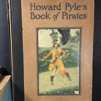 LOT 13D: Antique & Vintage Pirate Books - Howard Pyle's Book of Pirates (1921), Wilhelm Treue's Art of Plunder, A. Hyatt Verrill's The...