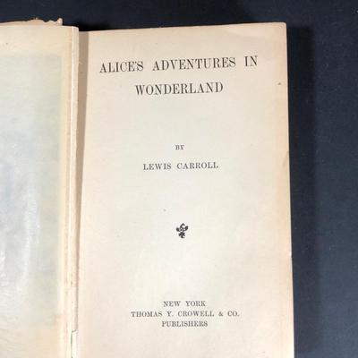 LOT 14D: Antique Lewis Carroll's Alice's Adventures in Wonderland (c.1908), Vintage Alice in Wonderland/Through the Looking Glass (1946),...