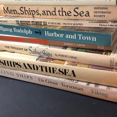 LOT 16D: Vintage Books - Sailing Ships & More