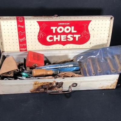 LOT 20D: Vintage Toys - Life Little Country Doctor, Tom Thumb Cash Register & American Toy & Furniture Company Tool Chest