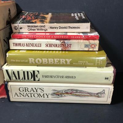 LOT 26D: Vintage Books - Schindler's List, Henry David Thoreau, Gray's Anatomy, Canterbury Tales & More