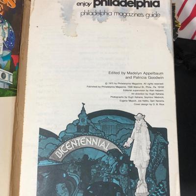 LOT 35D: Pennsylvania & Philadelphia Collection - Books, Chase Utley Drawstring, Northeast Philly Shirt