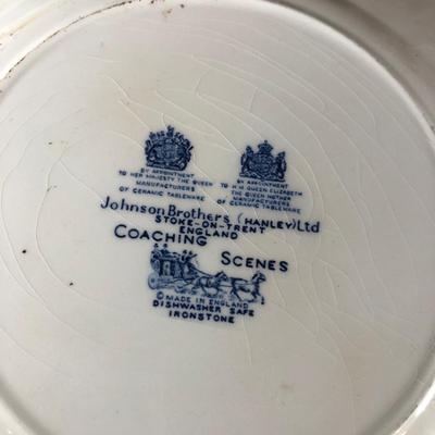 LOT 38D: Vintage Liberty Blue Dishware