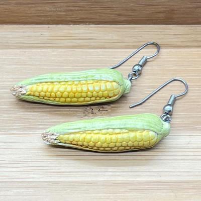 LOT 214J: It's Corn! Amazing and Fun Handmade Pierced Earrings