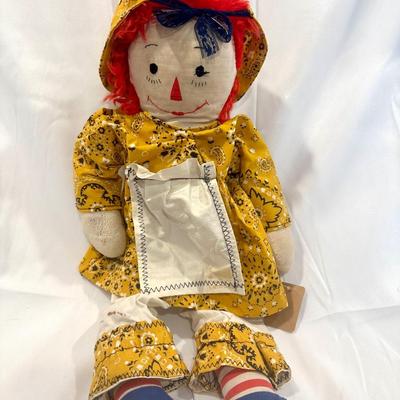 Vintage Handmade Raggedy Ann Rag Doll